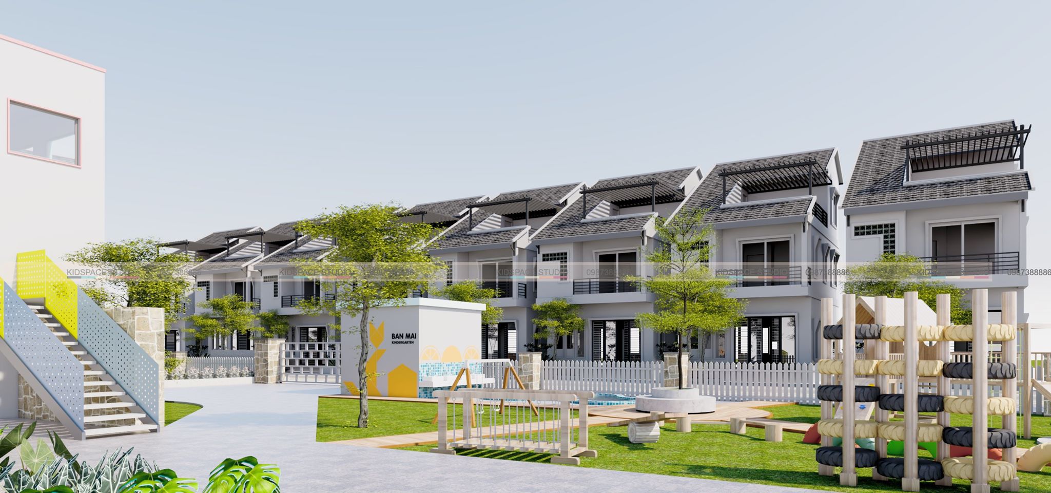 thiết kế trường mầm non Ban Mai - Quảng Ninh 8